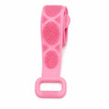 1PCS Silicone Bath Brush, Double-Sided Exfoliating Back Scrubber with Mesh Sponge