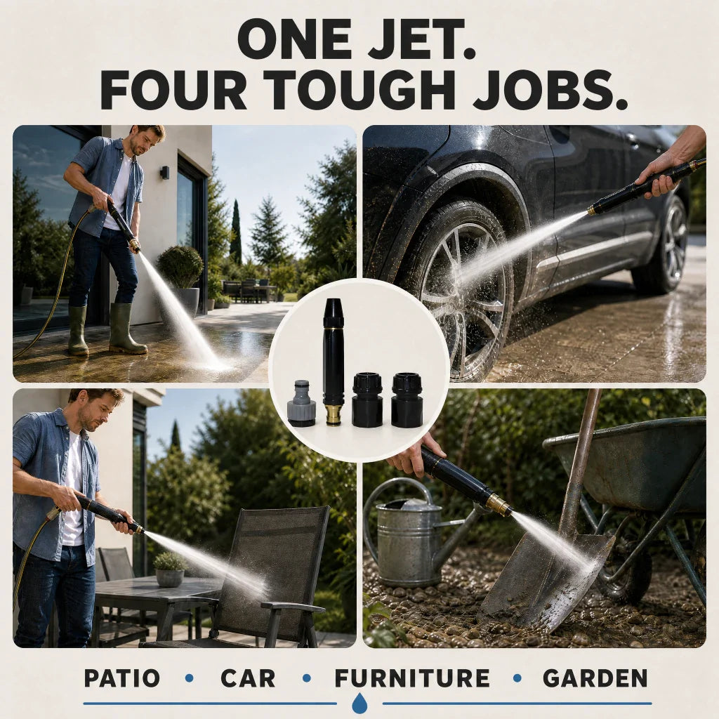 HydroJet 4 | High-Power Garden Hose Cleaning Wand